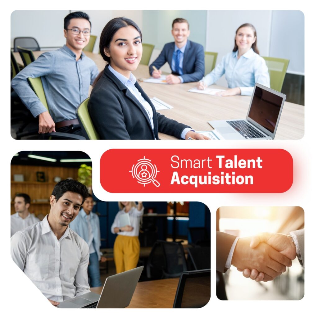 Talent acquisition consultant meeting with hiring managers